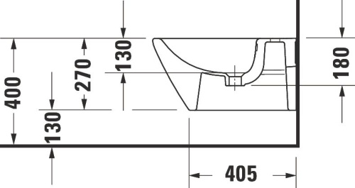 Биде подвесное Duravit D-Neo 2295150000 фото 6