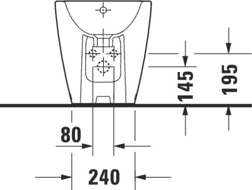 Биде напольное Duravit D-Neo 2294100000 фото 8