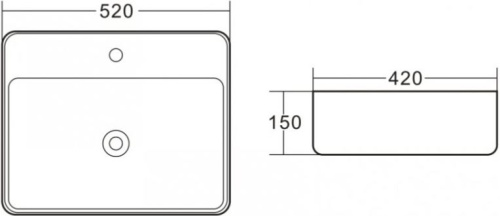 Раковина BelBagno BB1367 фото 3
