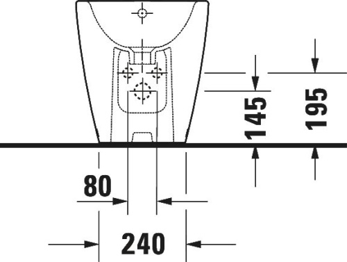 Биде напольное Duravit D-Neo 2295100000 фото 6