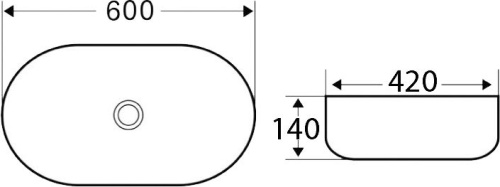 Раковина BelBagno BB1084-H301 фото 2