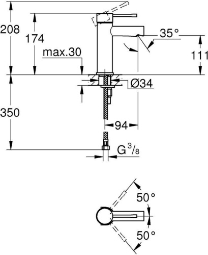 20 540 руб. Смеситель Grohe Essence 34294001 для раковины фото 2 Смеситель Grohe Essence 34294001 для раковины фото 2