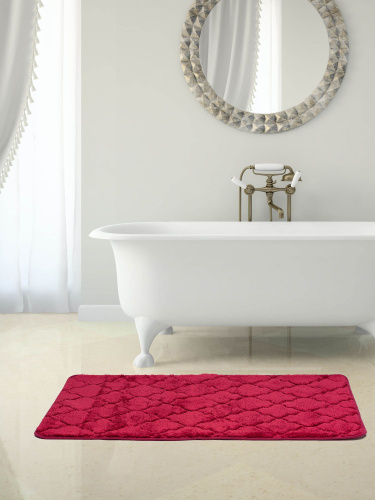 Коврик Bath Plus Лана GR225 брусника фото 2 Коврик Bath Plus Лана GR225 брусника фото 2