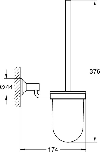 Ершик Grohe Essentials Authentic 40658EN1 никель фото 2 Ершик Grohe Essentials Authentic 40658EN1 никель фото 2