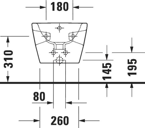 Биде подвесное Duravit D-Neo 2295150000 фото 7