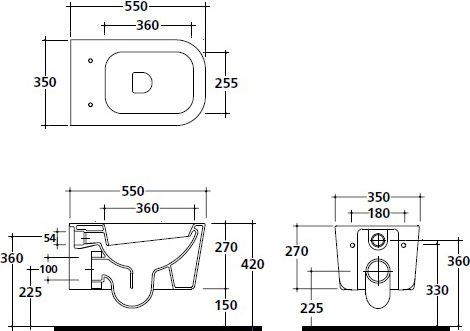 42 800 руб. Унитаз подвесной Galassia Meg11/5411 фото 4 Унитаз подвесной Galassia Meg11/5411 фото 4