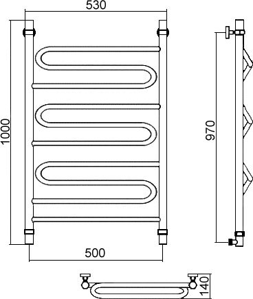 12 955 руб. Полотенцесушитель водяной Aquanerzh Зигзаг 100х50 фото 3 Полотенцесушитель водяной Aquanerzh Зигзаг 100х50 фото 3