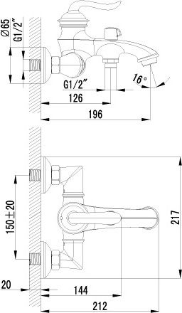 28 150 руб. Смеситель Lemark Brava LM4712G для ванны с душем фото 2 Смеситель Lemark Brava LM4712G для ванны с душем фото 2