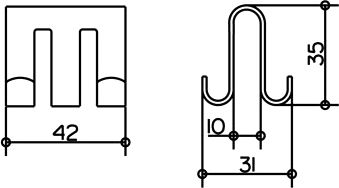 Крючок Keuco Universal 04984 фото 2 Крючок Keuco Universal 04984 фото 2