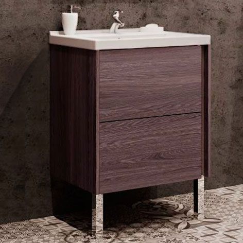 Мебель для ванной AQUATON Стоун 60 грецкий орех фото 2 Мебель для ванной AQUATON Стоун 60 грецкий орех фото 2