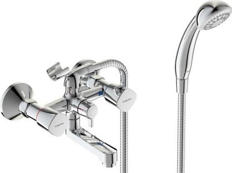 9 380 руб. Смеситель Vidima Квадро BA344AA для ванны с душем Смеситель Vidima Квадро BA344AA для ванны с душем