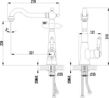 26 550 руб. Смеситель Lemark Villa LM4805B для кухонной мойки фото 4 Смеситель Lemark Villa LM4805B для кухонной мойки фото 4