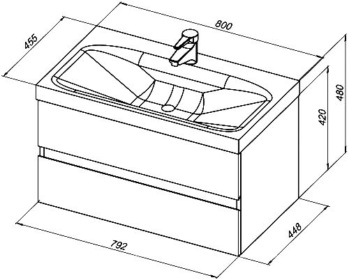 Мебель для ванной Aquanet Беркли 80 фото 7 Мебель для ванной Aquanet Беркли 80 фото 7