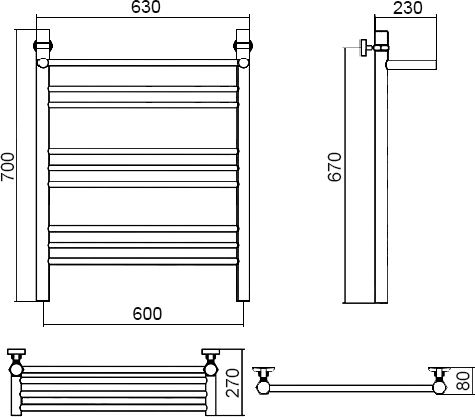 15 092 руб. Полотенцесушитель водяной Aquanerzh Прямой групповой с полкой 70х60 фото 3 Полотенцесушитель водяной Aquanerzh Прямой групповой с полкой 70х60 фото 3