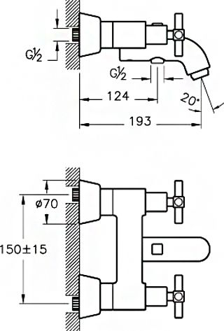 15 600 руб. Смеситель VitrA Juno A40868EXP для ванны с душем фото 6 Смеситель VitrA Juno A40868EXP для ванны с душем фото 6