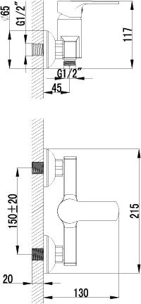 4 871 руб. Смеситель Lemark plus Grace LM1503C для душа фото 2 Смеситель Lemark plus Grace LM1503C для душа фото 2