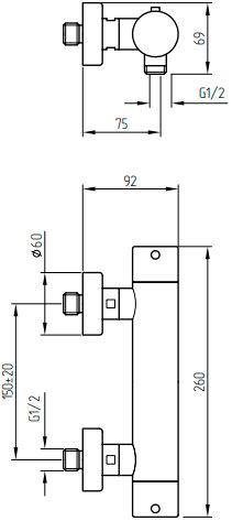 42 000 руб. Термостат Migliore Fortis 18657 для душа фото 3 Термостат Migliore Fortis 18657 для душа фото 3