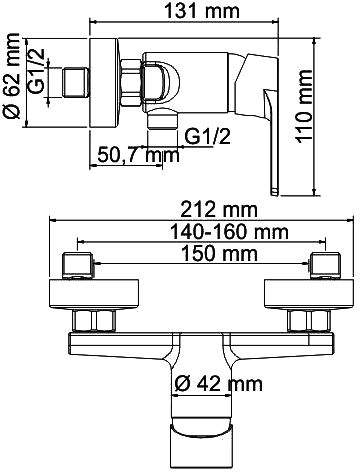 22 170 руб. Душевой комплект Wasserkraft Dill 6102 + A045 фото 9 Душевой комплект Wasserkraft Dill 6102 + A045 фото 9