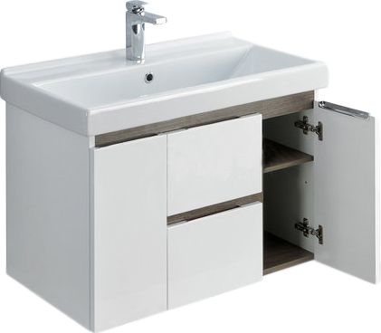 Мебель для ванной AQUATON Рене 80 белый, грецкий орех фото 10 Мебель для ванной AQUATON Рене 80 белый, грецкий орех фото 10