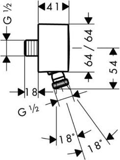 6 950 руб. Шланговое подключение Hansgrohe PuraVida Fixfit 27414000 фото 4 Шланговое подключение Hansgrohe PuraVida Fixfit 27414000 фото 4