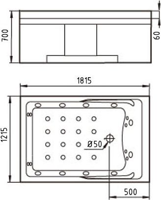 Акриловая ванна Gemy G9061 K L фото 3 Акриловая ванна Gemy G9061 K L фото 3