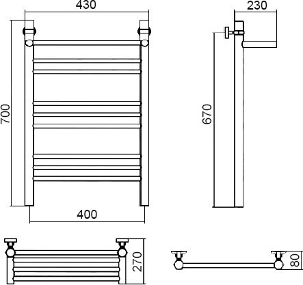 14 630 руб. Полотенцесушитель водяной Aquanerzh Прямой групповой с полкой 70х40 фото 3 Полотенцесушитель водяной Aquanerzh Прямой групповой с полкой 70х40 фото 3