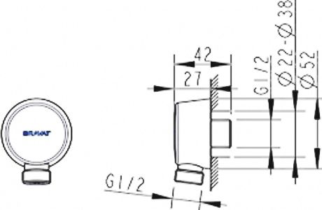 1 670 руб. Шланговое подключение Bravat Prolate P7402C-2-RUS фото 3 Шланговое подключение Bravat Prolate P7402C-2-RUS фото 3