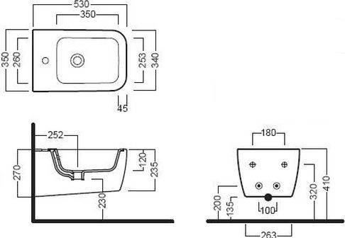 23 850 руб. Биде подвесное Hatria Fusion Q фото 5 Биде подвесное Hatria Fusion Q фото 5
