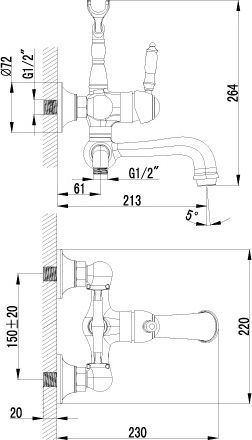 47 617 руб. Душевой комплект Lemark Villa LM4812B + LM4806B фото 6 Душевой комплект Lemark Villa LM4812B + LM4806B фото 6