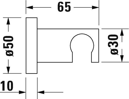 11 621 руб. Настенный держатель Duravit Universal UV0620006000 хром фото 2 Настенный держатель Duravit Universal UV0620006000 хром фото 2