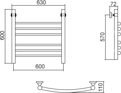 11 666 руб. Полотенцесушитель водяной Aquanerzh Дуга групповая 60х60 фото 3 Полотенцесушитель водяной Aquanerzh Дуга групповая 60х60 фото 3
