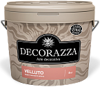 Декоративное покрытие Decorazza Velluto акриловая, Эффект матового шёлка
