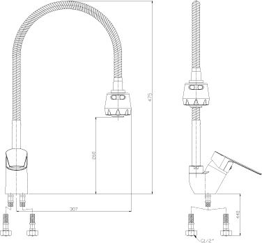 4 790 руб. Смеситель Rossinka S S35-26 для кухонной мойки фото 5 Смеситель Rossinka S S35-26 для кухонной мойки фото 5