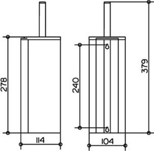 Ершик Keuco Plan 14964 хром фото 4 Ершик Keuco Plan 14964 хром фото 4