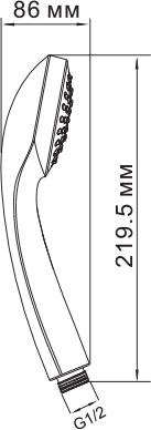 1 350 руб. Душевая лейка Wasserkraft A001 фото 3 Душевая лейка Wasserkraft A001 фото 3