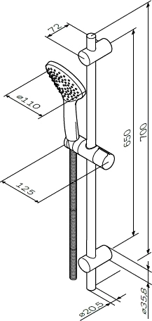 5 490 руб. Душевой гарнитур AM.PM Gem F0190000 фото 6 Душевой гарнитур AM.PM Gem F0190000 фото 6