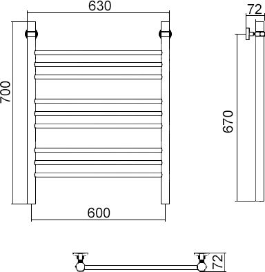 12 705 руб. Полотенцесушитель водяной Aquanerzh Прямой групповой 70х60 фото 3 Полотенцесушитель водяной Aquanerzh Прямой групповой 70х60 фото 3