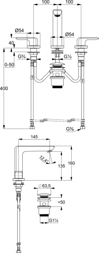 32 415 руб. Смеситель Kludi Ameo 413930575 для раковины фото 6 Смеситель Kludi Ameo 413930575 для раковины фото 6