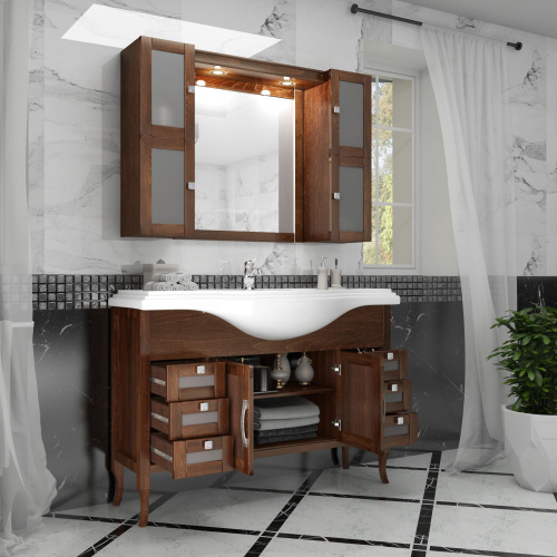 Мебель для ванной Opadiris Мираж 120 светлый орех фото 6