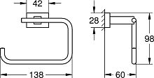 Держатель туалетной бумаги Grohe Essentials Cube 40507001 хром