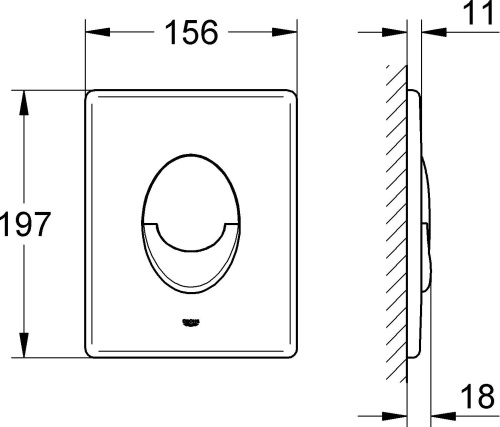 Кнопка смыва Grohe Skate Air 38505000 хром фото 21