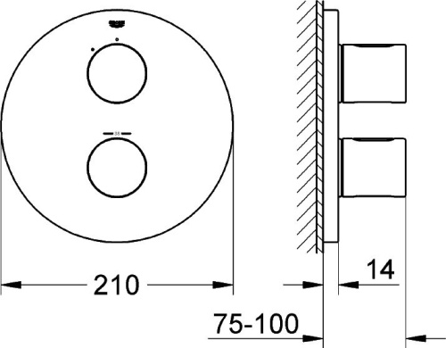 42 773 руб. Термостат Grohe Grohtherm 3000 Cosmopolitan 19467000 для душа фото 3 Термостат Grohe Grohtherm 3000 Cosmopolitan 19467000 для душа фото 3