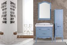 Мебель для ванной ASB-Woodline Модерн 85 рошфор, белая патина