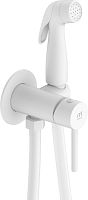 Гигиенический душ Milardo Tidy 001WTR0M08 со смесителем, С ВНУТРЕННЕЙ ЧАСТЬЮ, белый