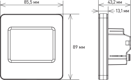 Терморегулятор IQ Watt Thermostat TS белый фото 3