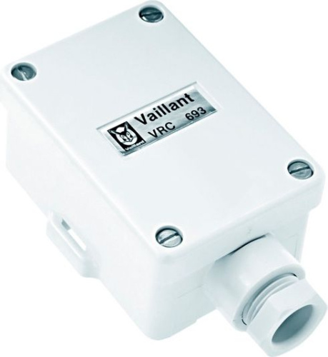 2 430 руб. Датчик наружной температуры Vaillant VRC 693 Датчик наружной температуры Vaillant VRC 693