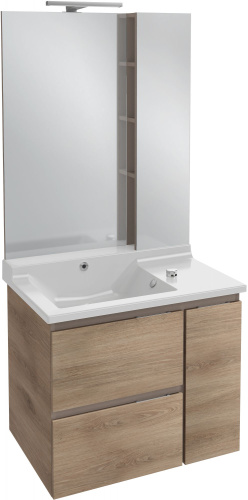 Раковина Jacob Delafon Soprano EXL122 80 см, со смесителем фото 3