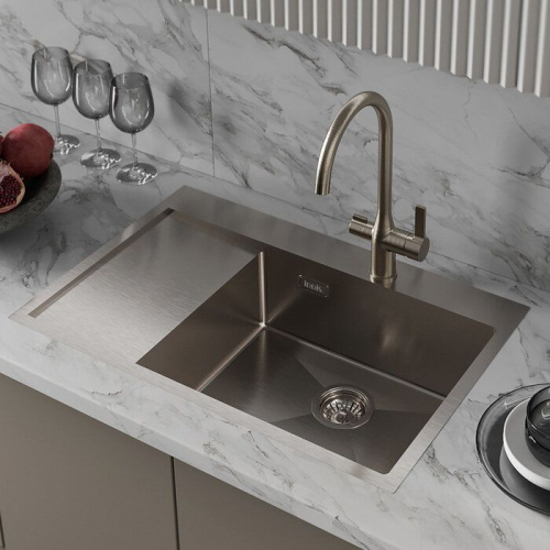 Мойка кухонная IDDIS Haze HAZ78SRi77 R, сатин фото 2