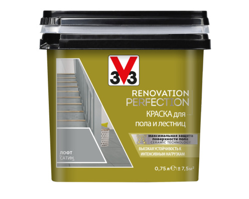 Краска для пола и лестниц V33 RENOVATION PERFECTION 0,75 л Лофт