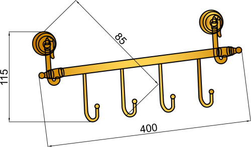 Крючок Boheme Medici 10623 фото 2